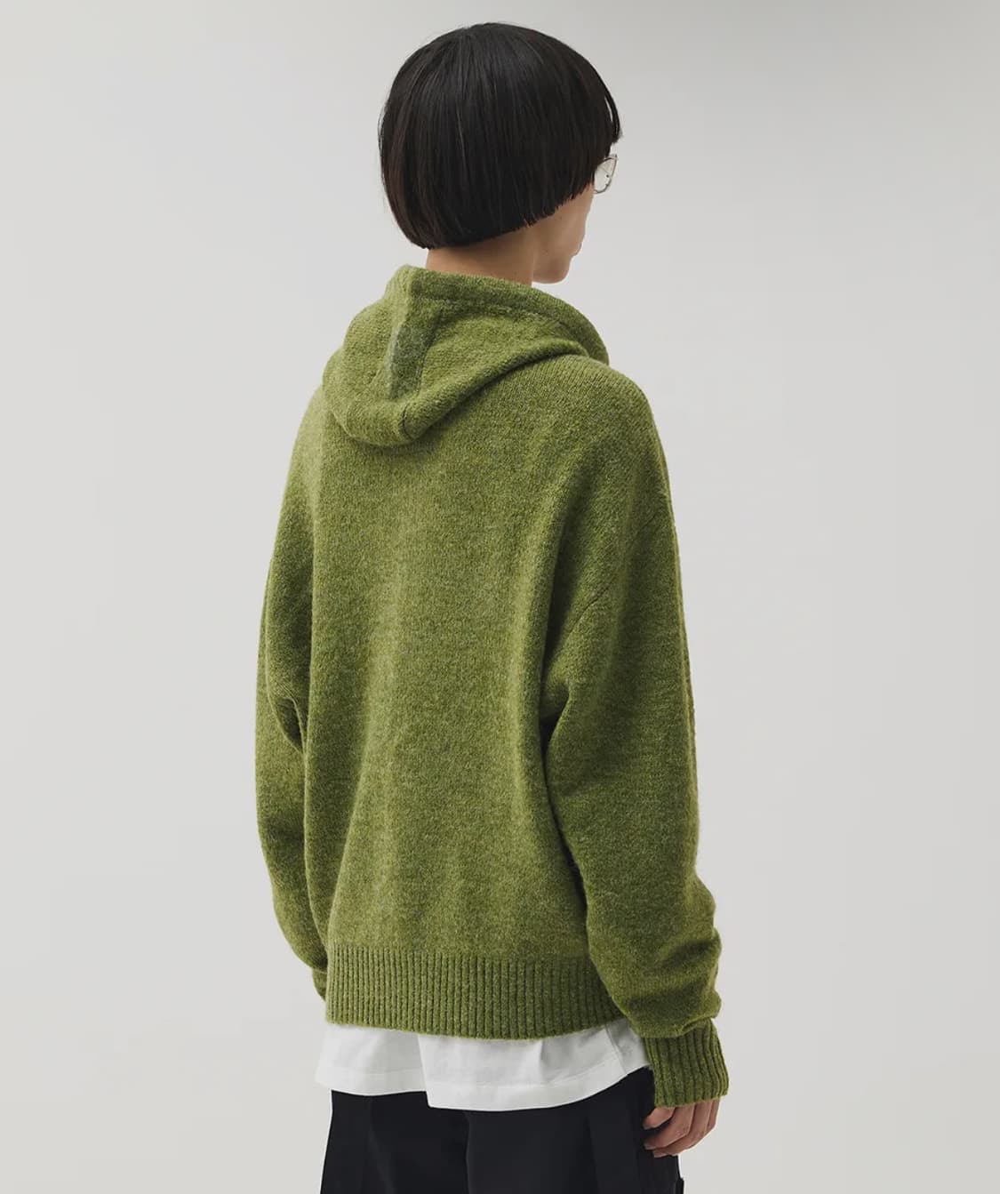 마틴플랜 그린 니트 후드 집업 L 상품이미지2