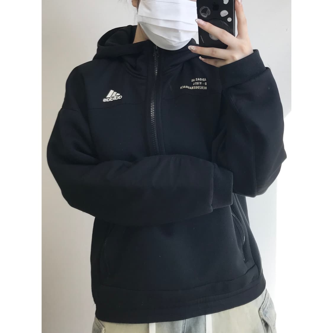 아디다스 아노락 후드 집업 L 상품이미지1