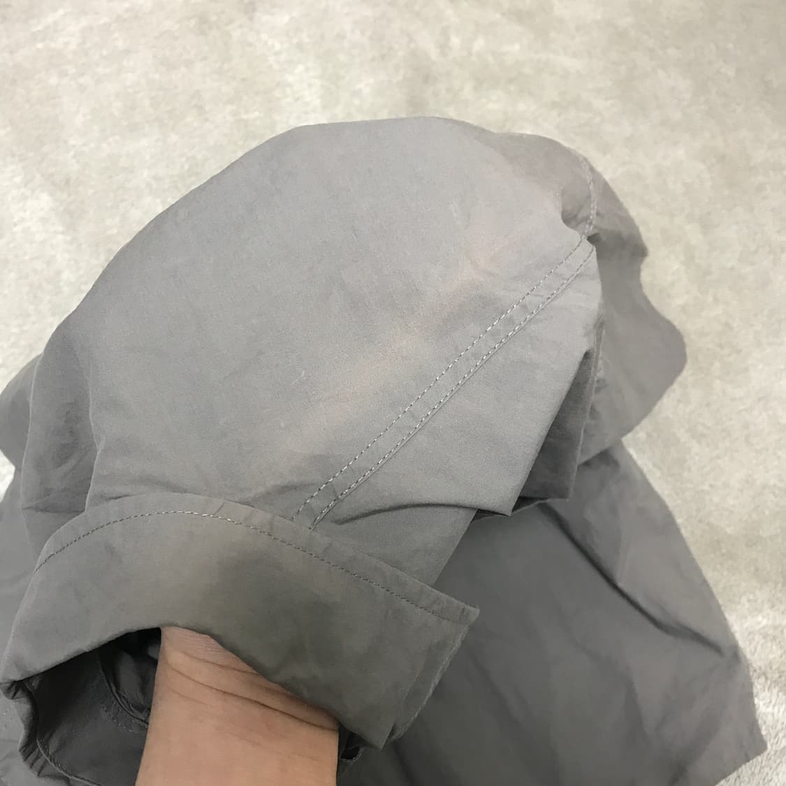 모디파이드 반팔 셔츠 차콜 M 상품이미지4