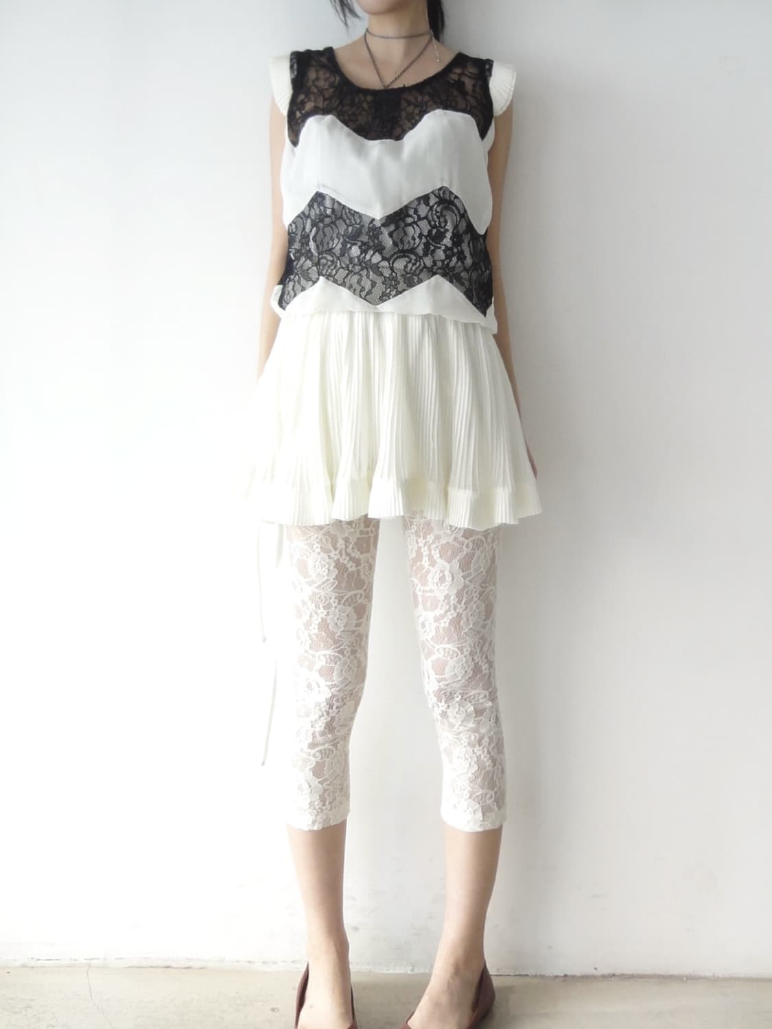 Fly can can feminine ops / black & white 상품이미지6