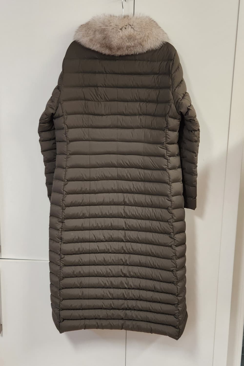 코오롱스포츠 스트레치 퍼 긴기장 구스패딩 105 상품이미지3