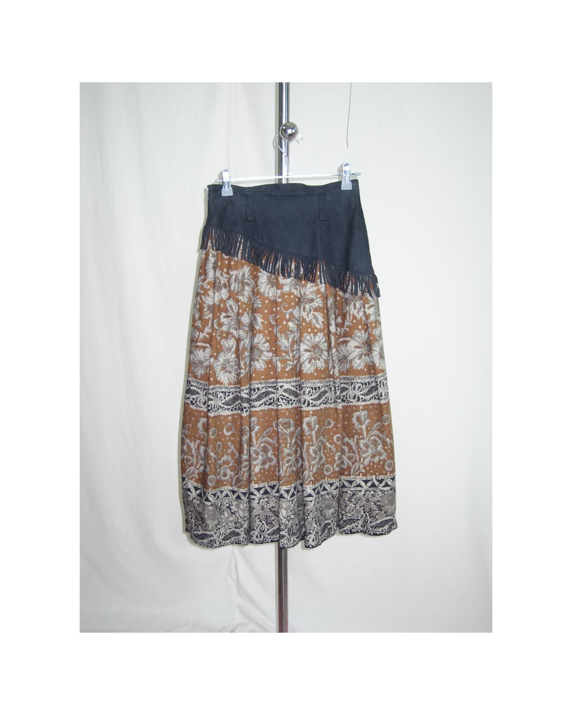 Lanerossi 웨스턴 무드 플라워 울 스커트 상품이미지1