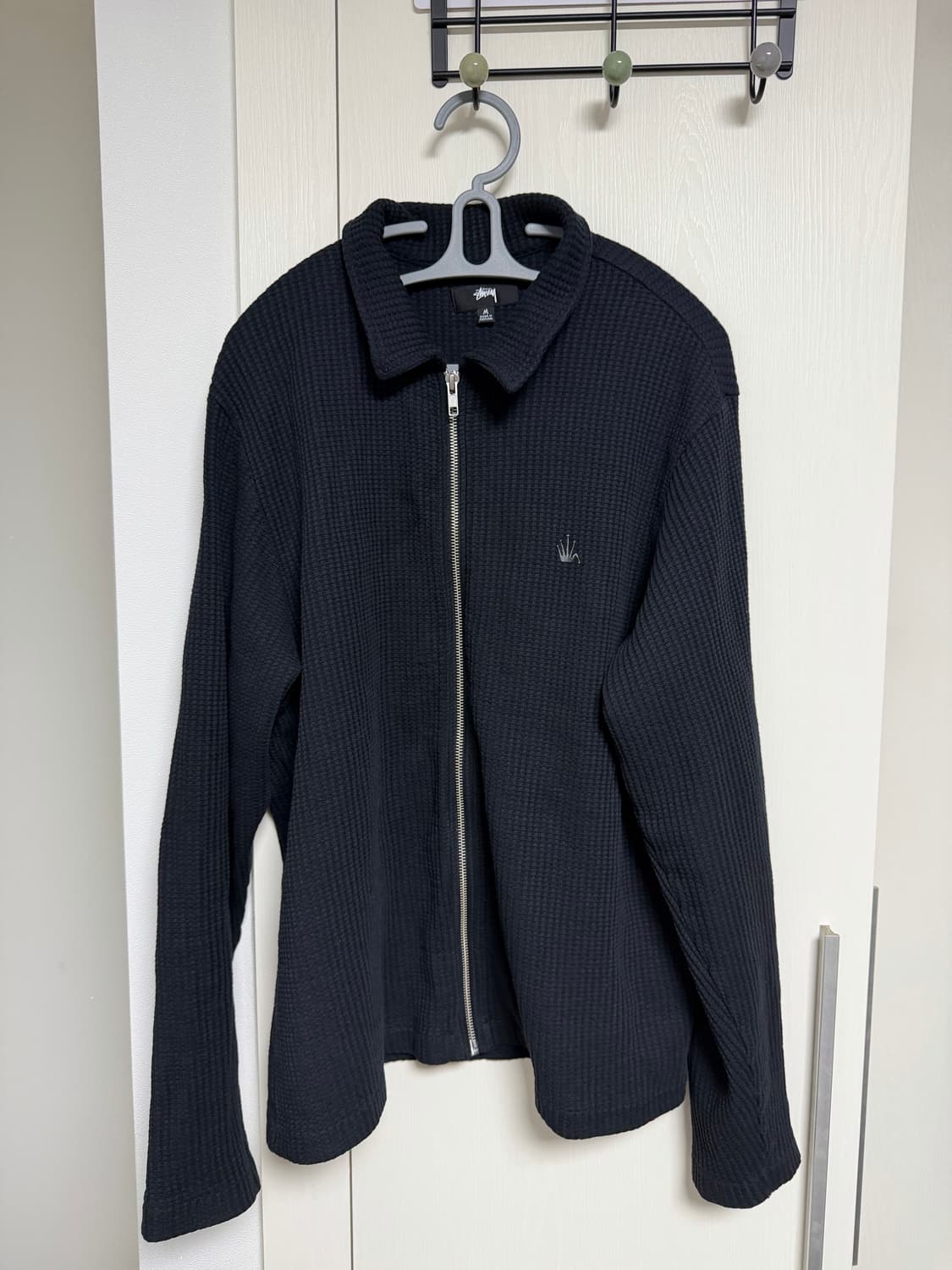 스투시 와플 니트 집업 상품이미지1