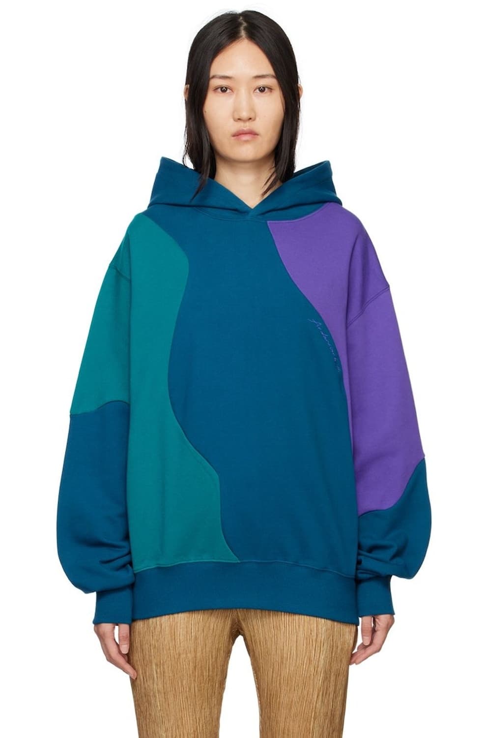 엔더슨벨 콘트라스트 커브드 후드 상품이미지1