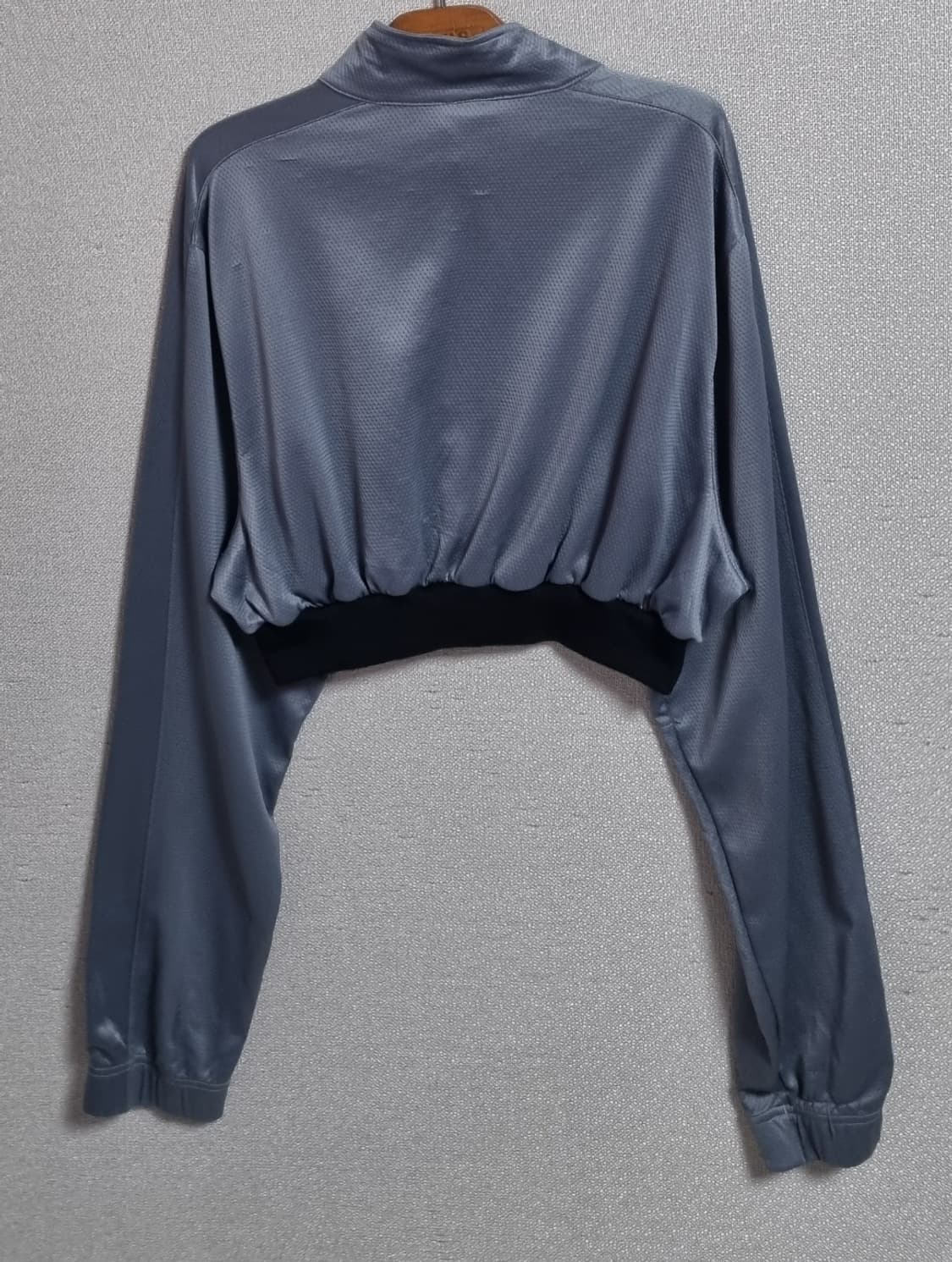 실측 XS (44) 나이키 빈티지 그레이 크롭 져지 트랙탑 상품이미지2