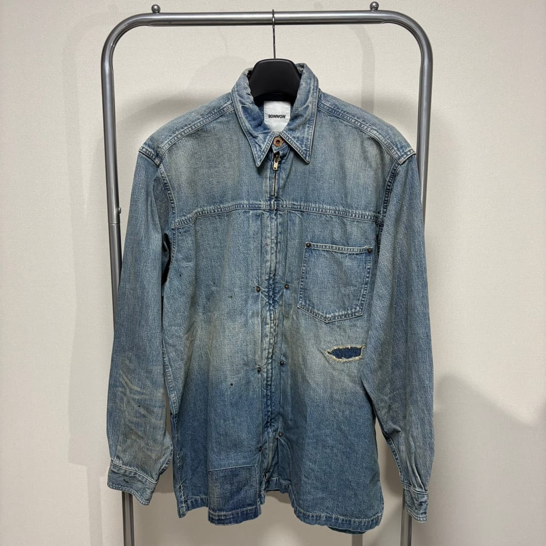 XL) bowwow 바우와우 25ss 집 데님 셔츠 자켓 상품이미지1