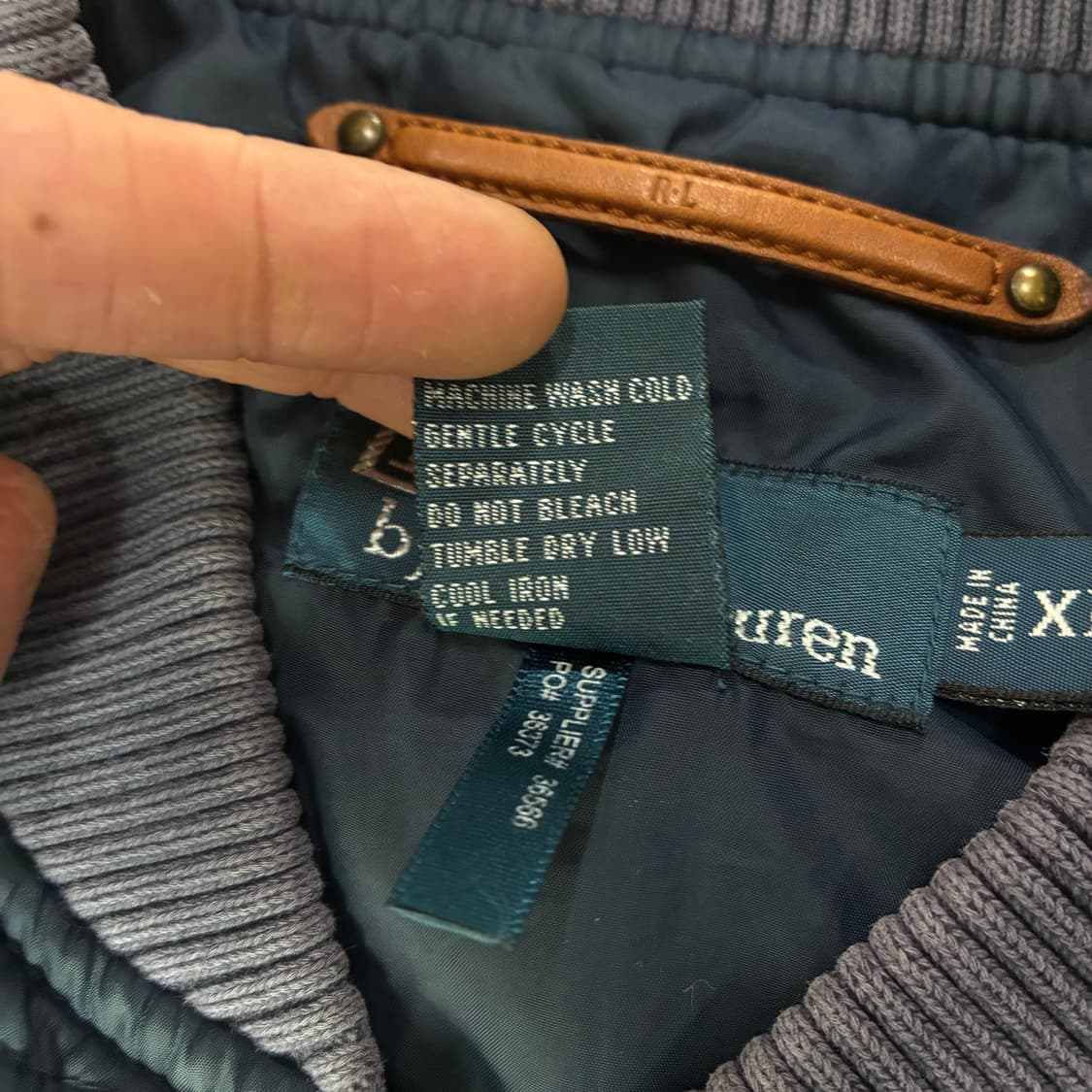 폴로 랄프로렌 네이비 퀄팅  상품이미지3