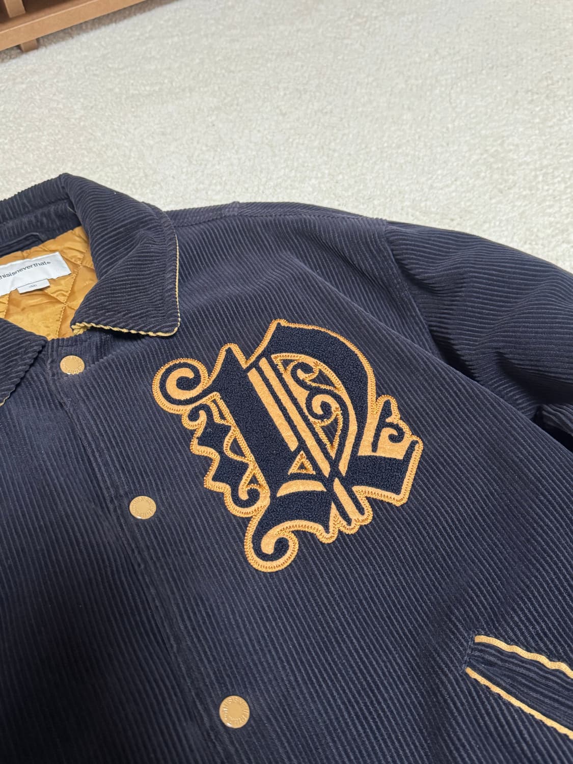 디스이즈네버댓 포르투나 코듀로이 바시티 자켓 상품이미지4