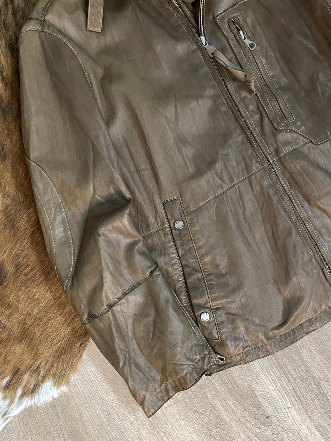 CP 컴퍼니 고글 레더 자켓  상품이미지6