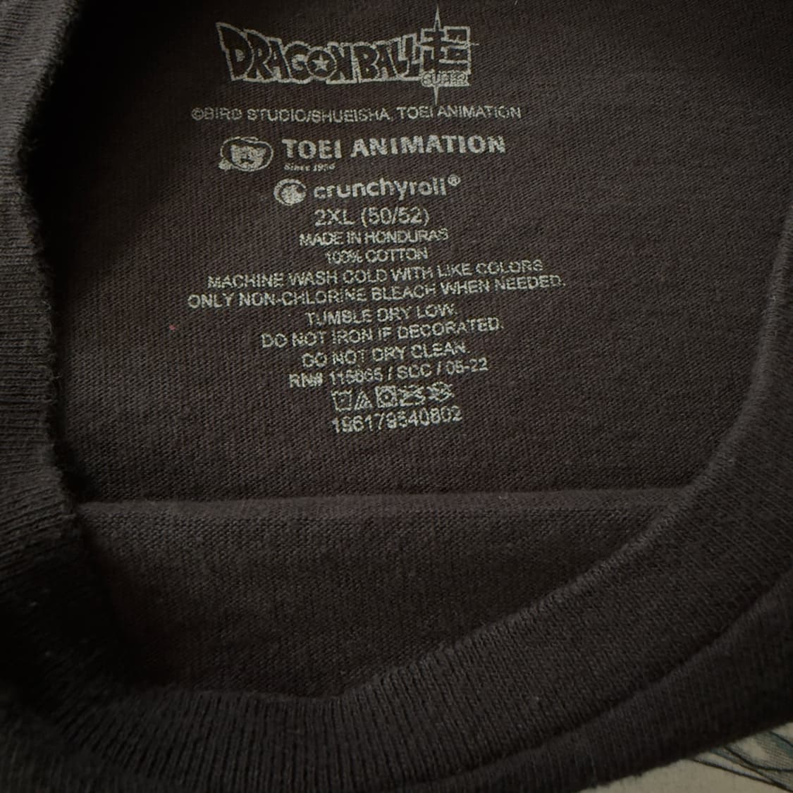 빈티지 드래곤볼 슈퍼 공식 티셔츠 상품이미지2