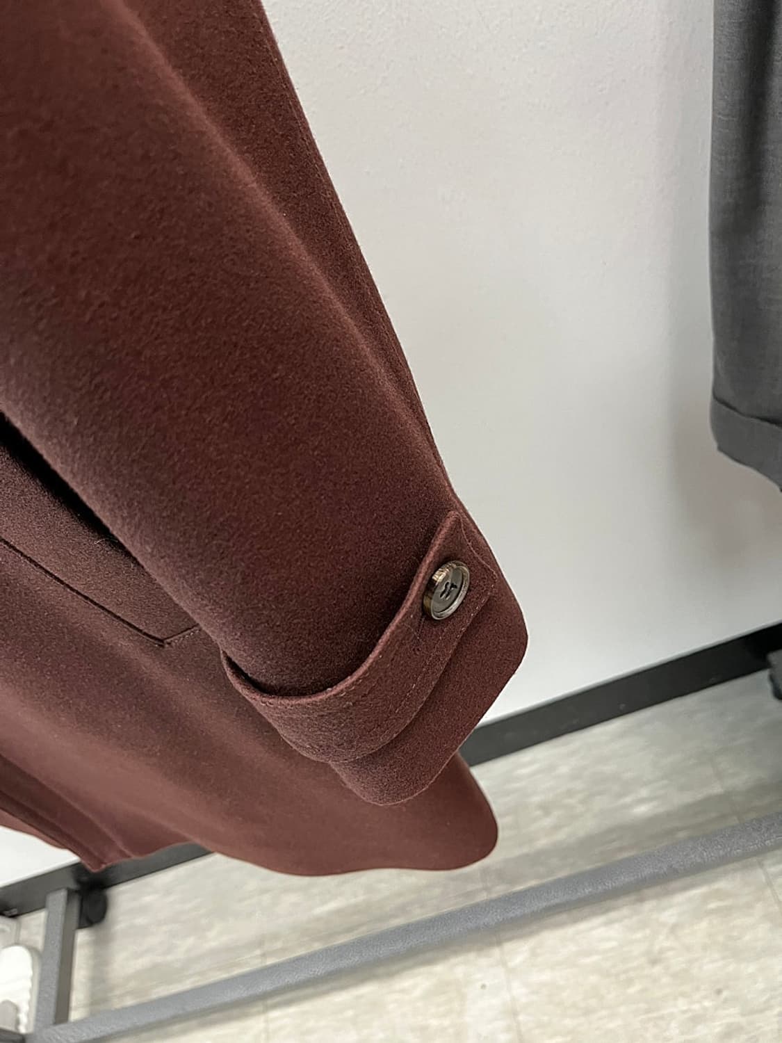 95) 우영미 10fw 버건디 캐시미어 코트 상품이미지5