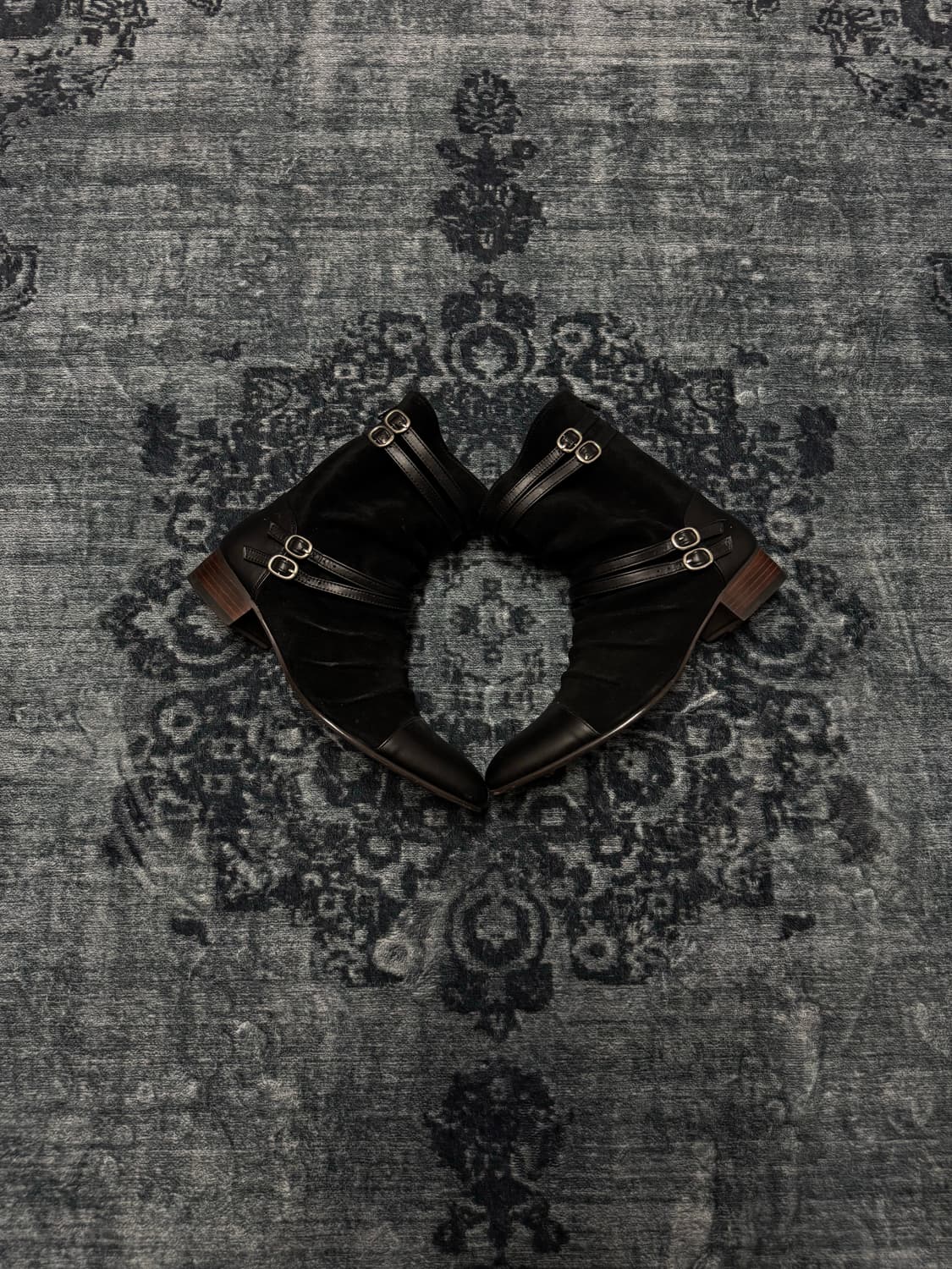 Unknown swede draping western boots 상품이미지4