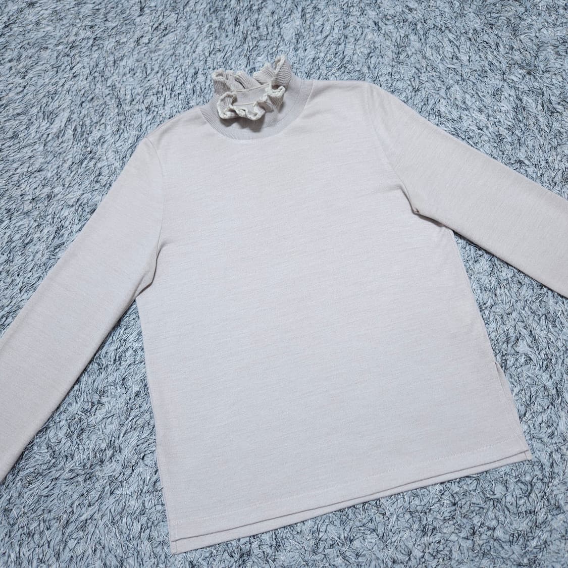 SJSJ) 85(free) 소매 넥 셔링니트(레이온,폴리) / 왕눈이샵 상품이미지2