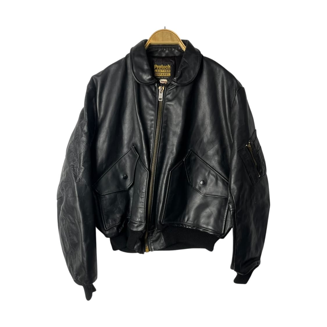 [U.S.A Protech] 프로텍레더 A-2 레더자켓 상품이미지1
