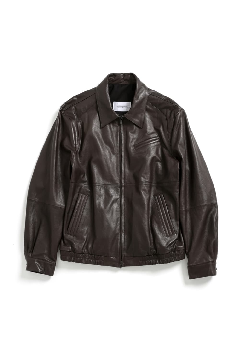 [4] 해칭룸 레더 자켓 Lamb Skin Dark Brown 상품이미지1