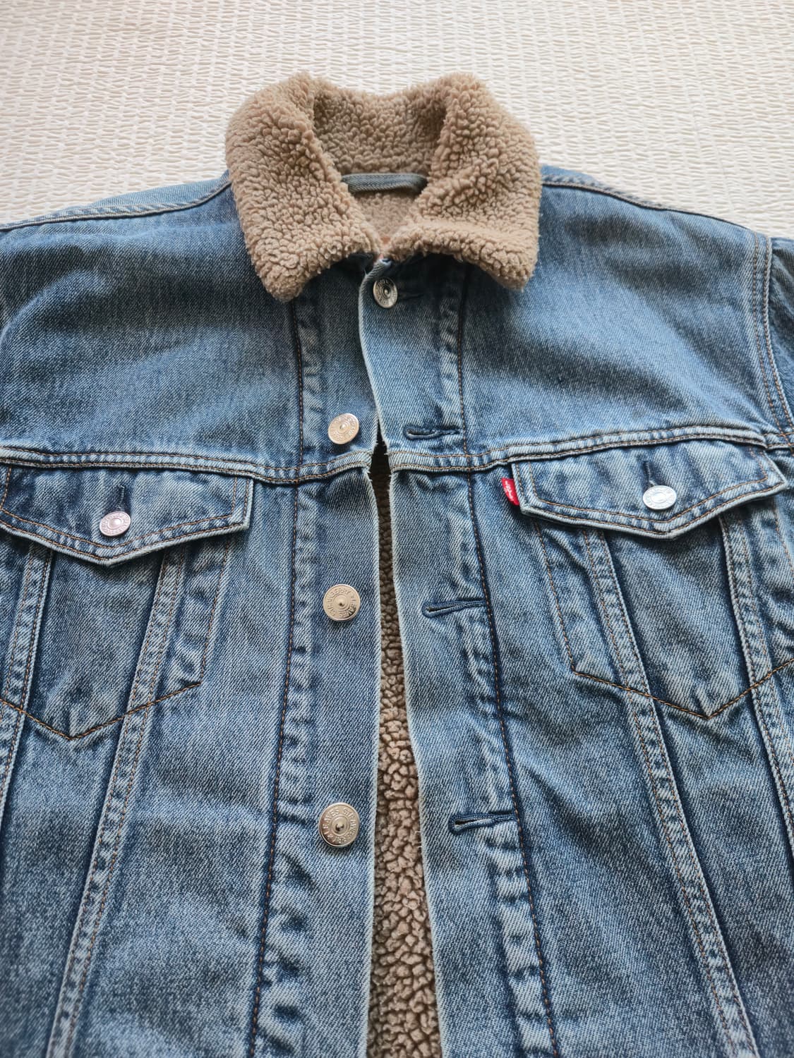 리바이스 쉐르파 데님 트러커 자켓 청자켓M 상품이미지1
