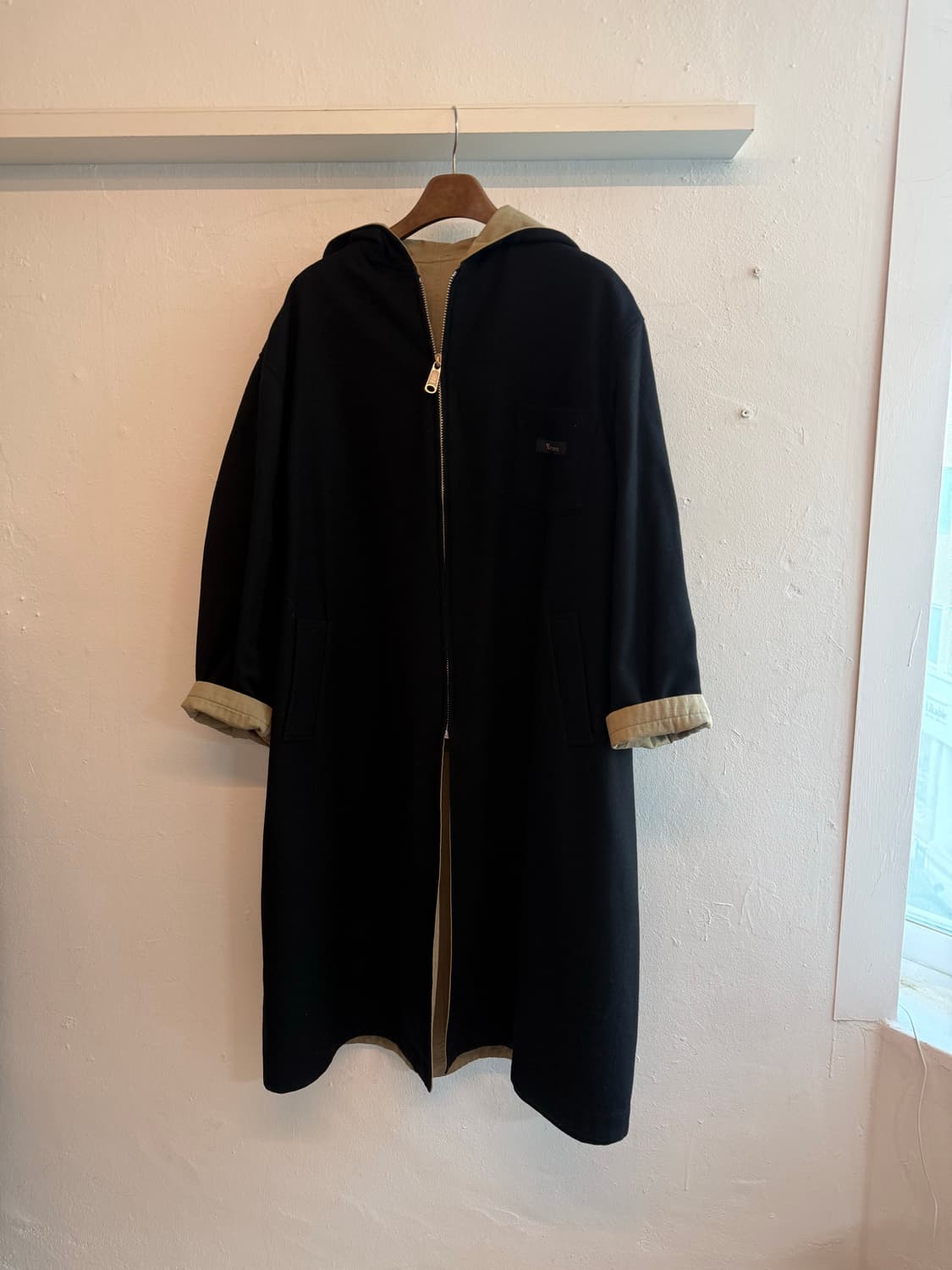 요지야마모토 리버서블 후드코트 상품이미지1