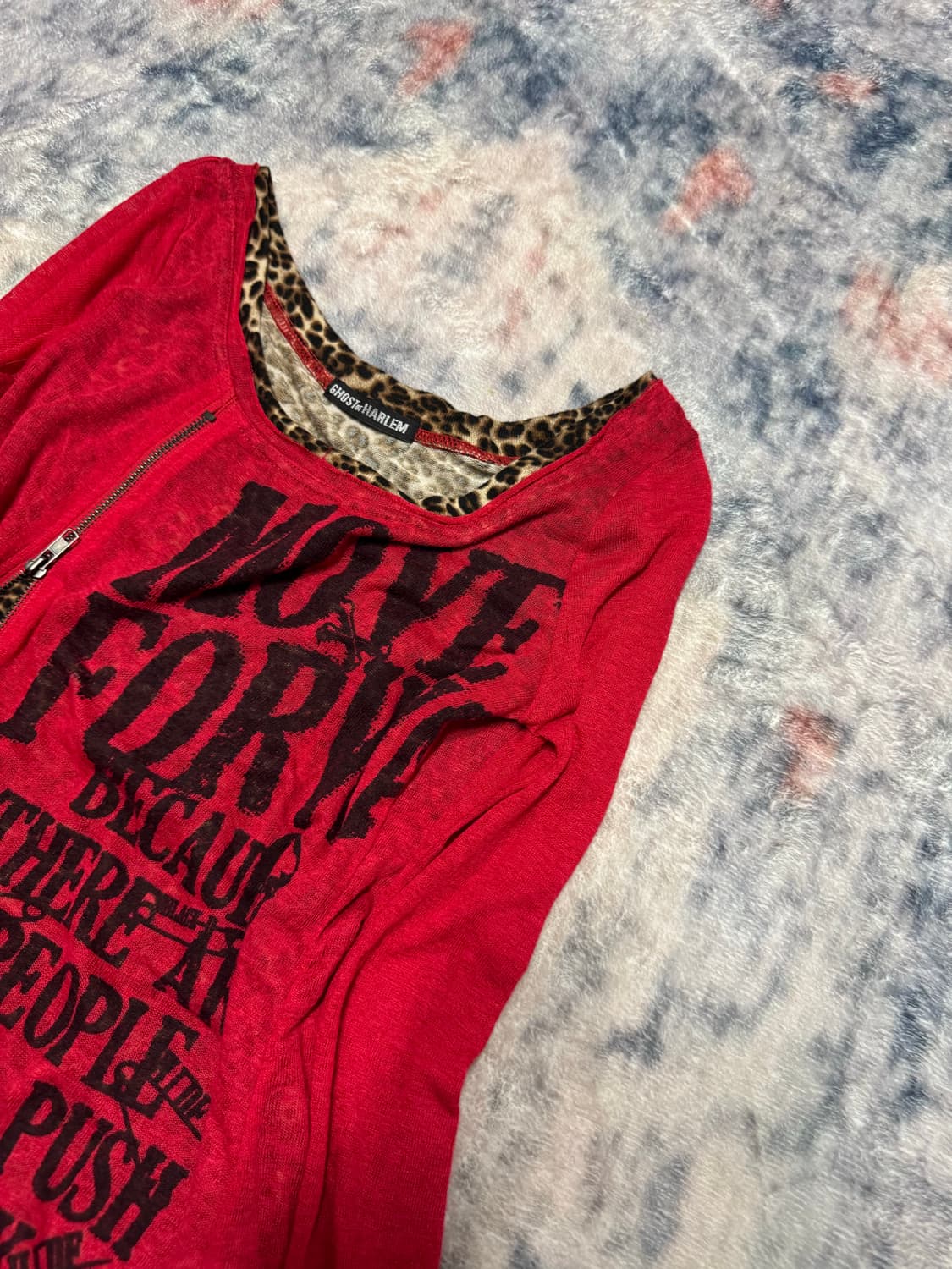 Ghost of harlem leopard layered knit cut 상품이미지4