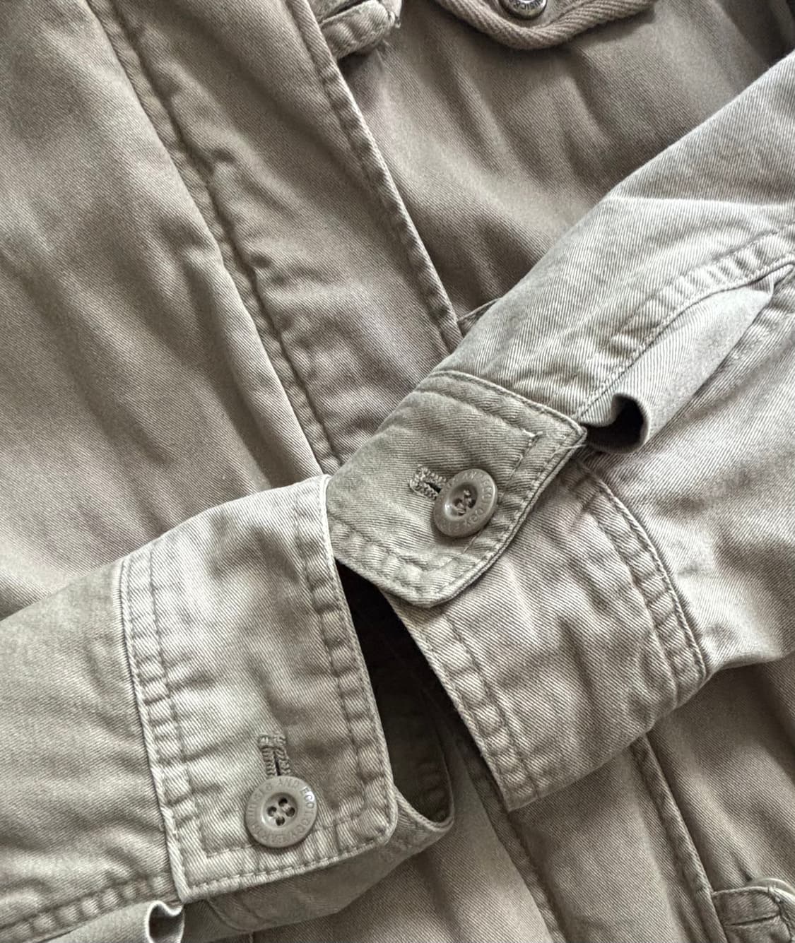 어스뮤직 빈티지 후드 퍼 자켓 베이지 상품이미지3