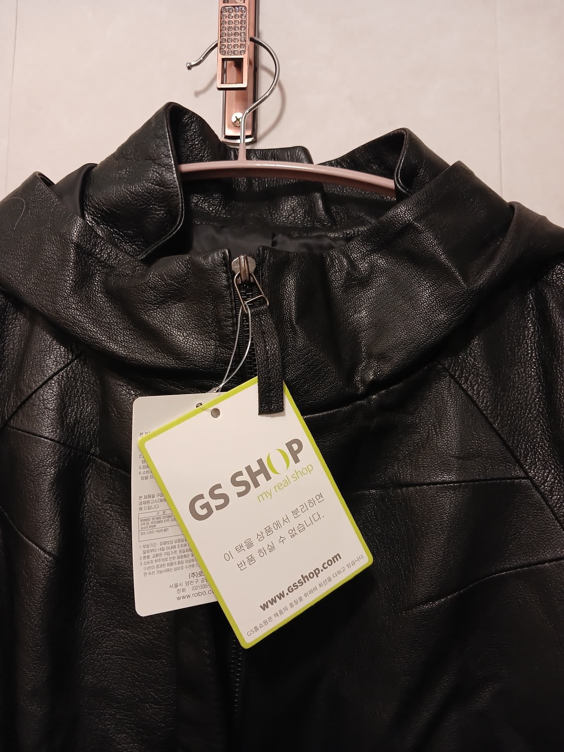 ROBO 정품 여성 천연가죽 (염소) 소재 후드 점퍼 87-96-165 상품이미지3