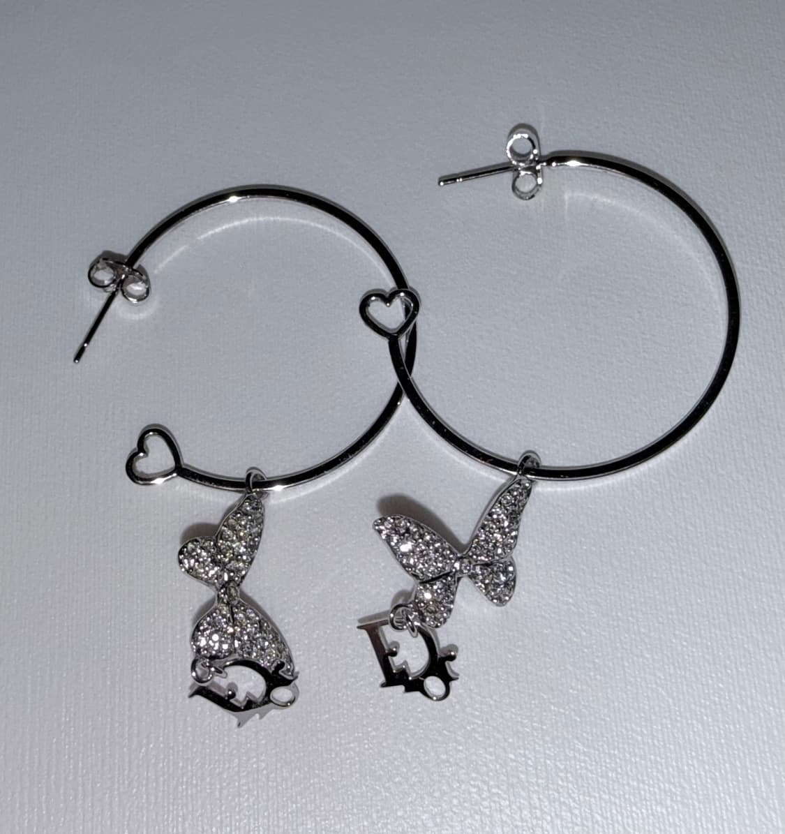 (정품/업사이클X) 디올 나비 큐빅 링귀걸이 상품이미지4