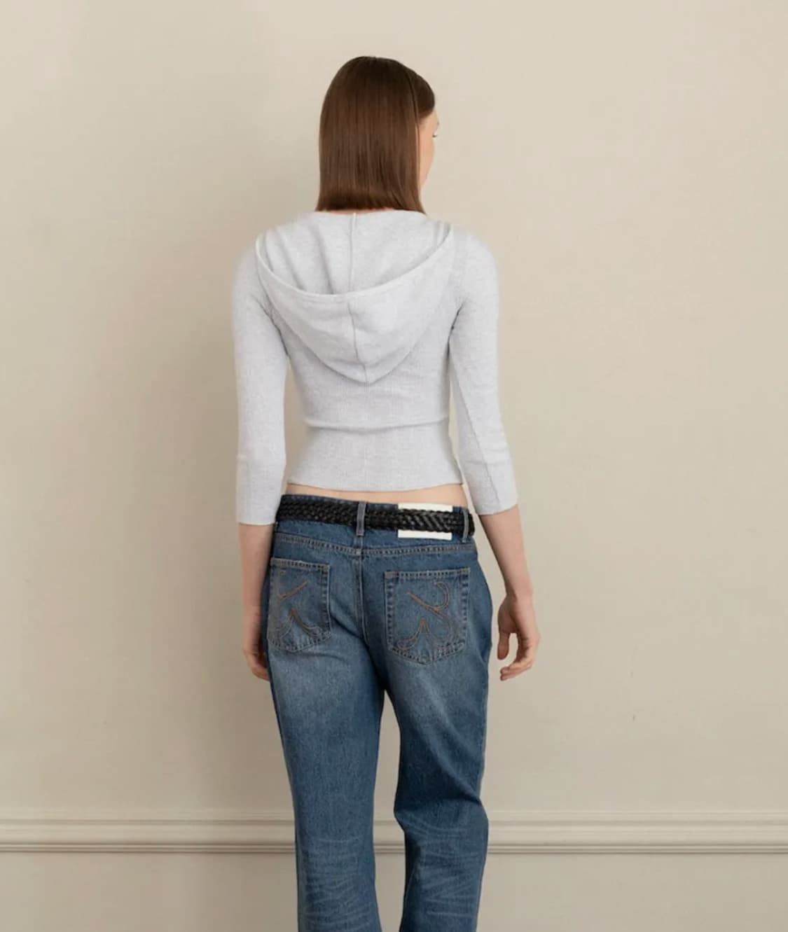 글로니 3/4 G WAFFLE BUTTON FLY TEE 와플티  상품이미지3