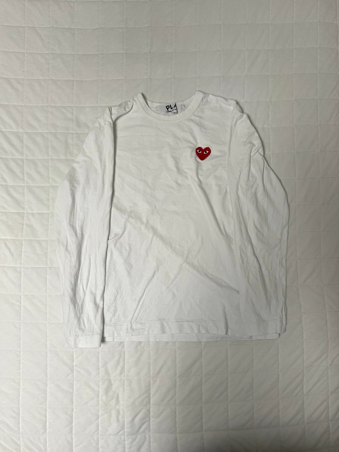 꼼데가르송 롱슬리브 흰색 상품이미지1