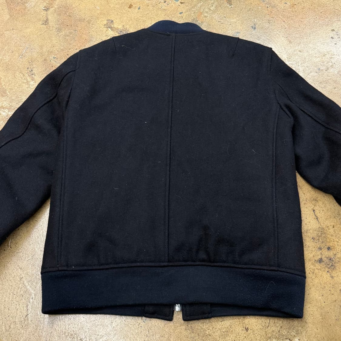 [정품/M] 커버낫 블랙 울 MA-1 자켓 b19 상품이미지4