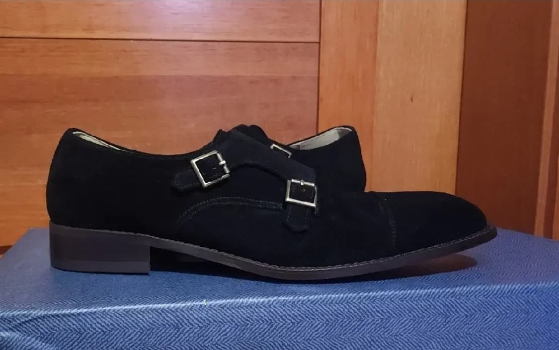 로맨틱무브 새상품 280 천연 가죽 세무 로퍼 구두 상품이미지1