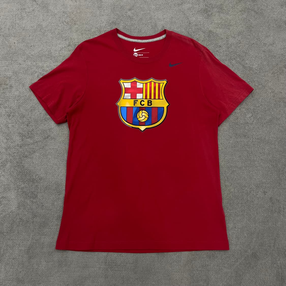 2XL 나이키 FC 바르셀로나 반팔 티셔츠 레드 상품이미지1