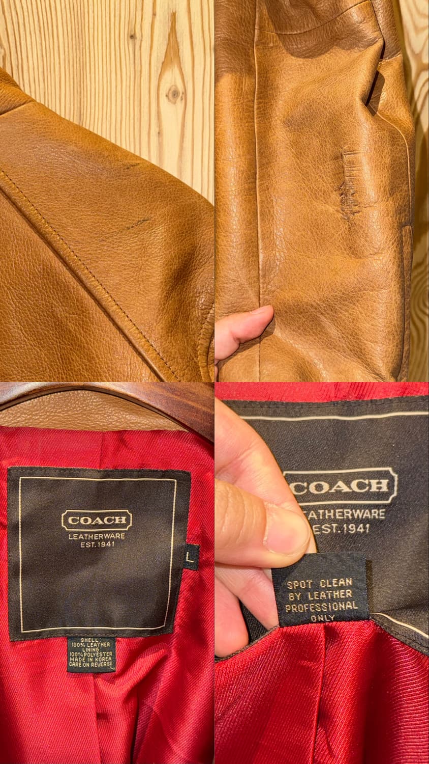 코치 언발란스 투웨이 레더 자켓 상품이미지10