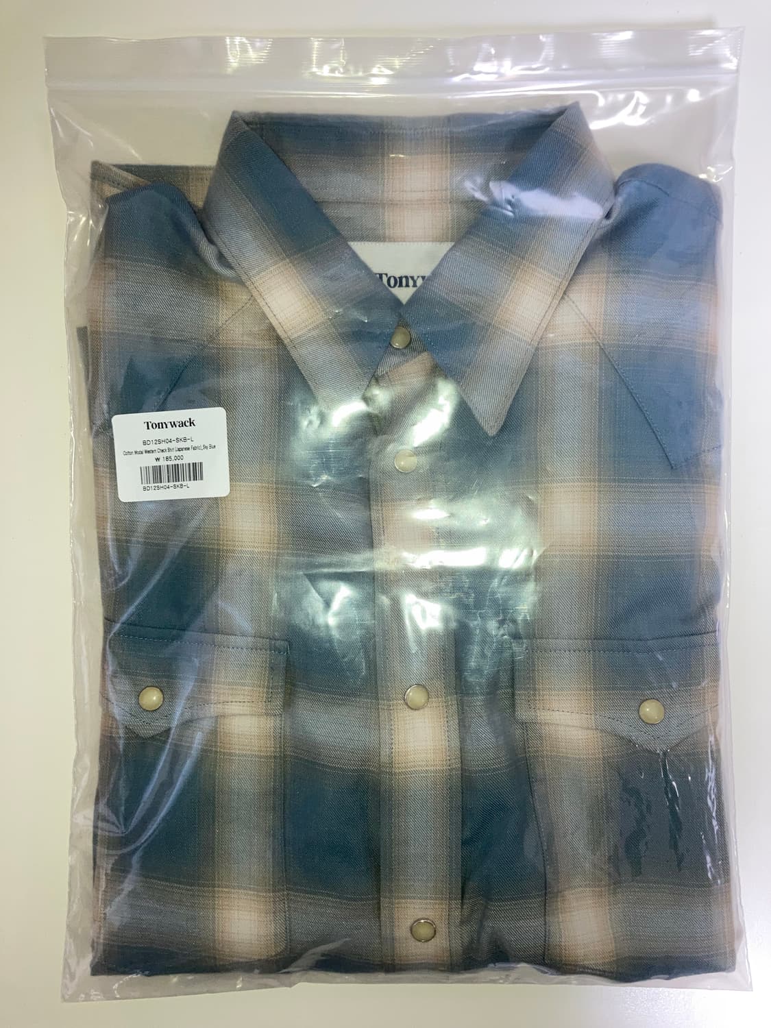 토니웩 Cotton Modal Western Ceck Shirt 상품이미지4