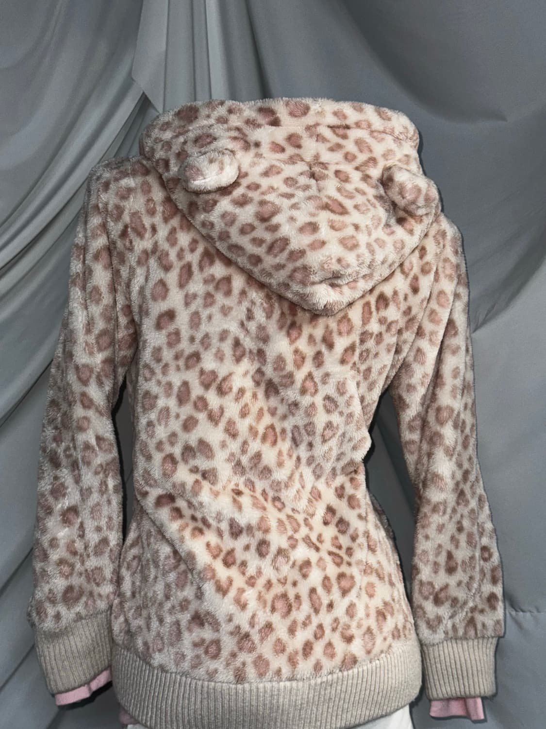 리즈리사 화이트핑크 레오파드 곰돌이 러블리 팝 갸루 코디세트  상품이미지8