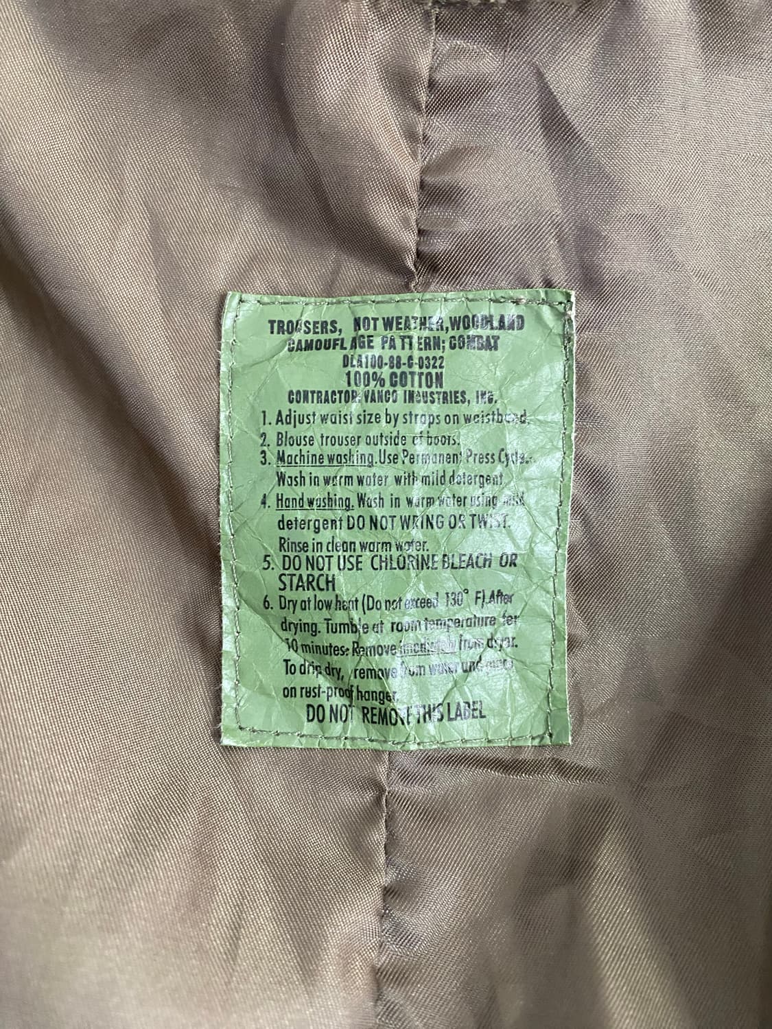 미군 우드랜드 US army M-65 피쉬테일 개파카 상품이미지8