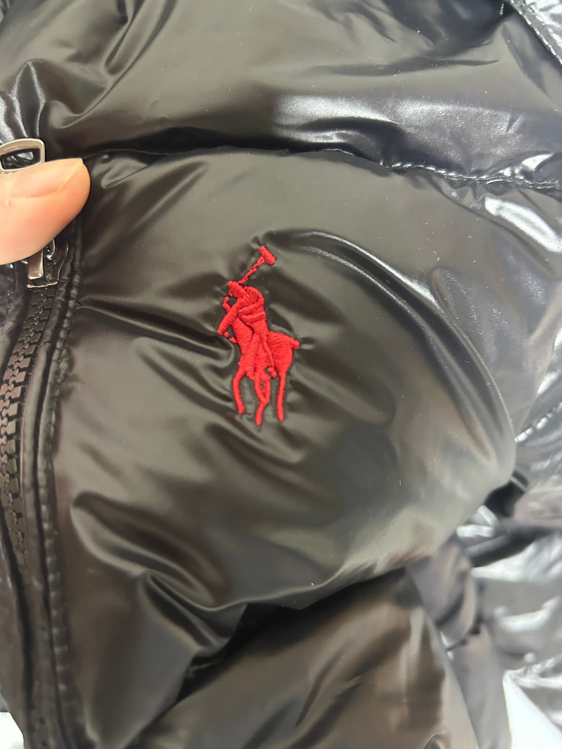 폴로 유광패딩 s 상품이미지5