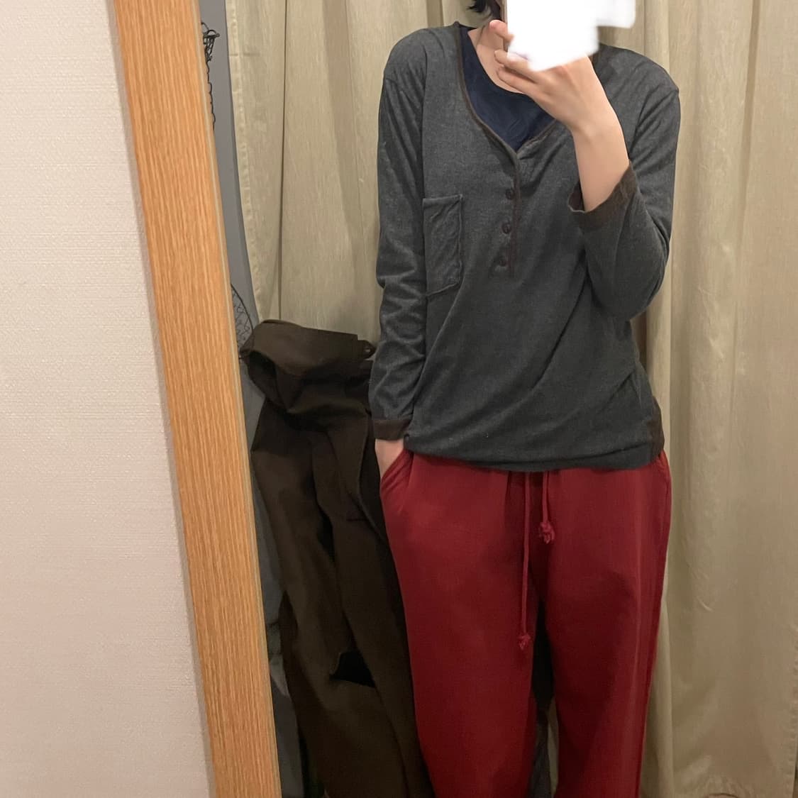 9부 버튼 티셔츠 상품이미지2