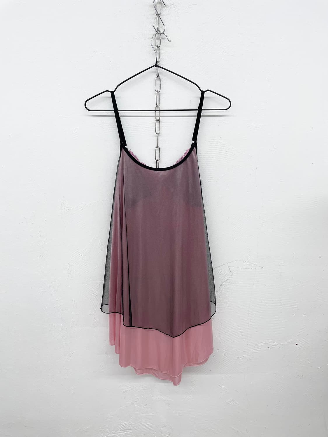 핑크 레이스 자수 슬립 상품이미지6