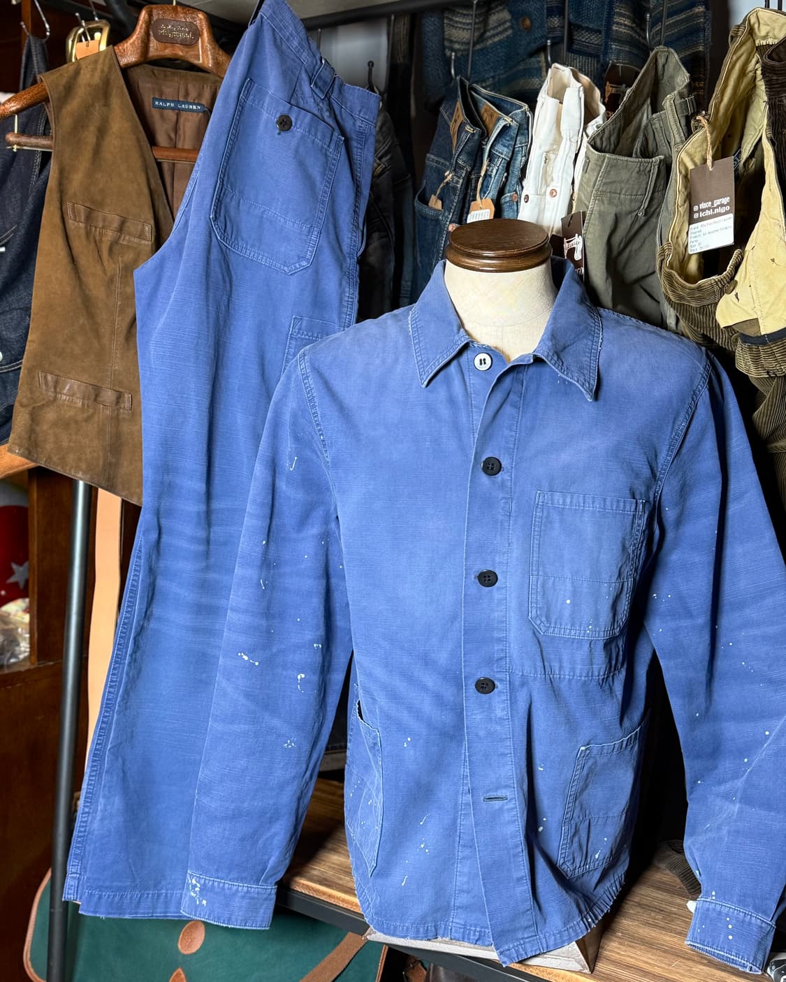 폴로 랄프로렌 디스트레스드 데님 초어 자켓 S 상품이미지9