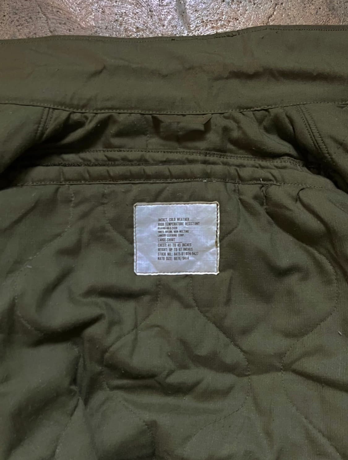 80s 미군 오리지널 CVC 탱커 자켓 상품이미지8