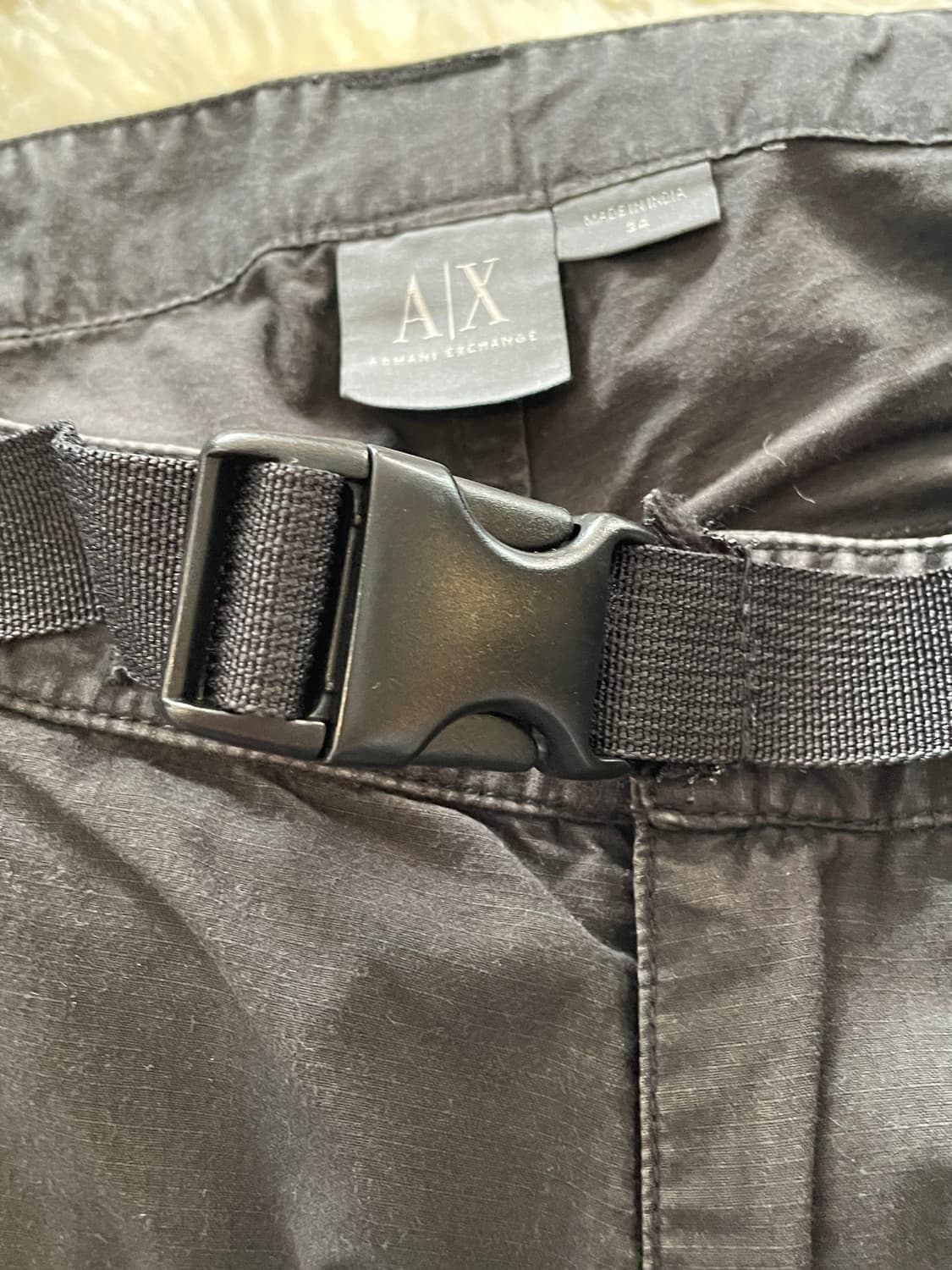 아르마니 익스체인지 블랙 카고 반바지 상품이미지3