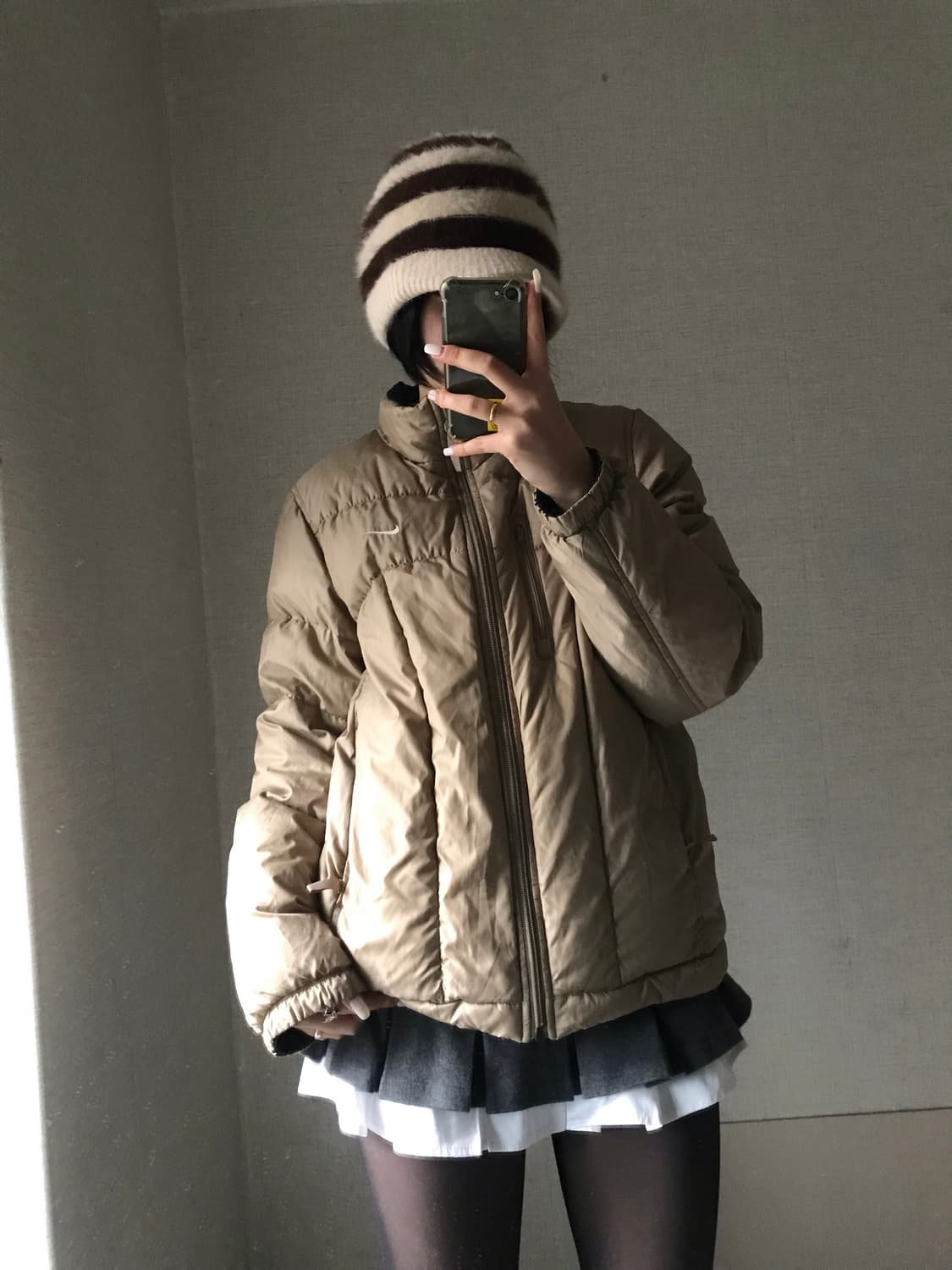 나이키 베이지 패딩 상품이미지5