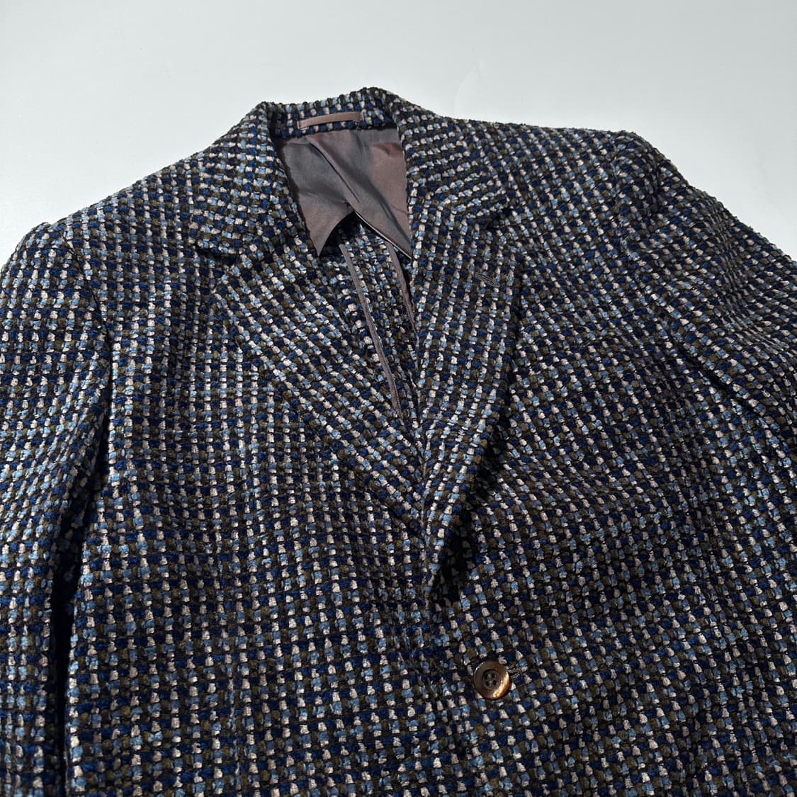 랑방 트위드 체크 싱글 블레이저 자켓 상품이미지3