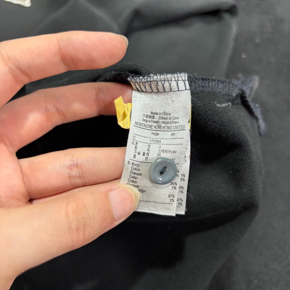 3 95 라코스테 블랙 슬림핏 PK 긴팔 카라티 상품이미지5