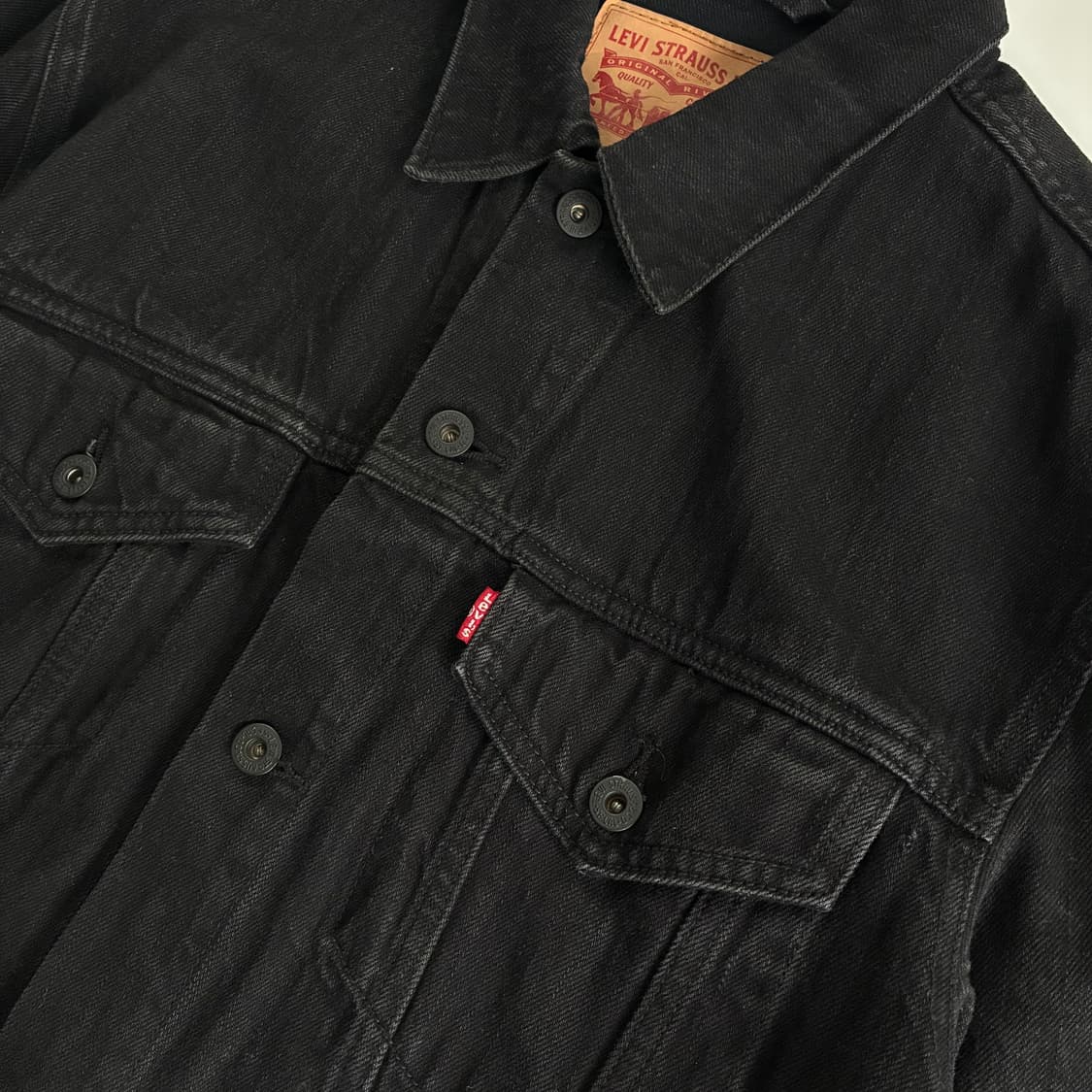 Levis  리바이스 레드탭 흑청 데님 트러커 자켓 상품이미지2