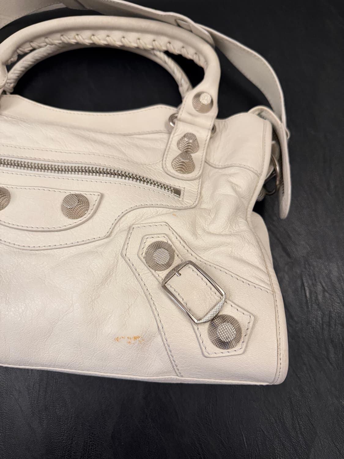 발렌시아가 자이언트 시티백 모터백 미디움 화이트 상품이미지6