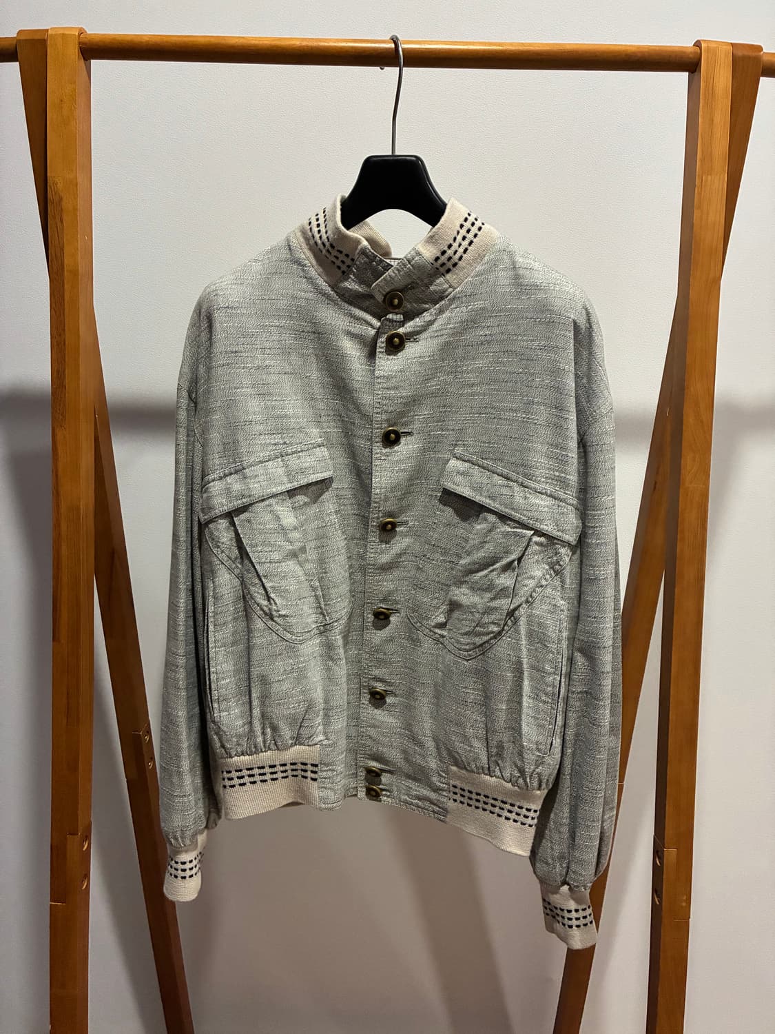 80‘s Emporio Armani light grey jacket 상품이미지1