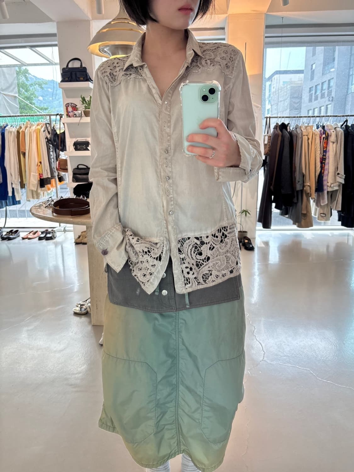 Bottega Lace Shirt 상품이미지1
