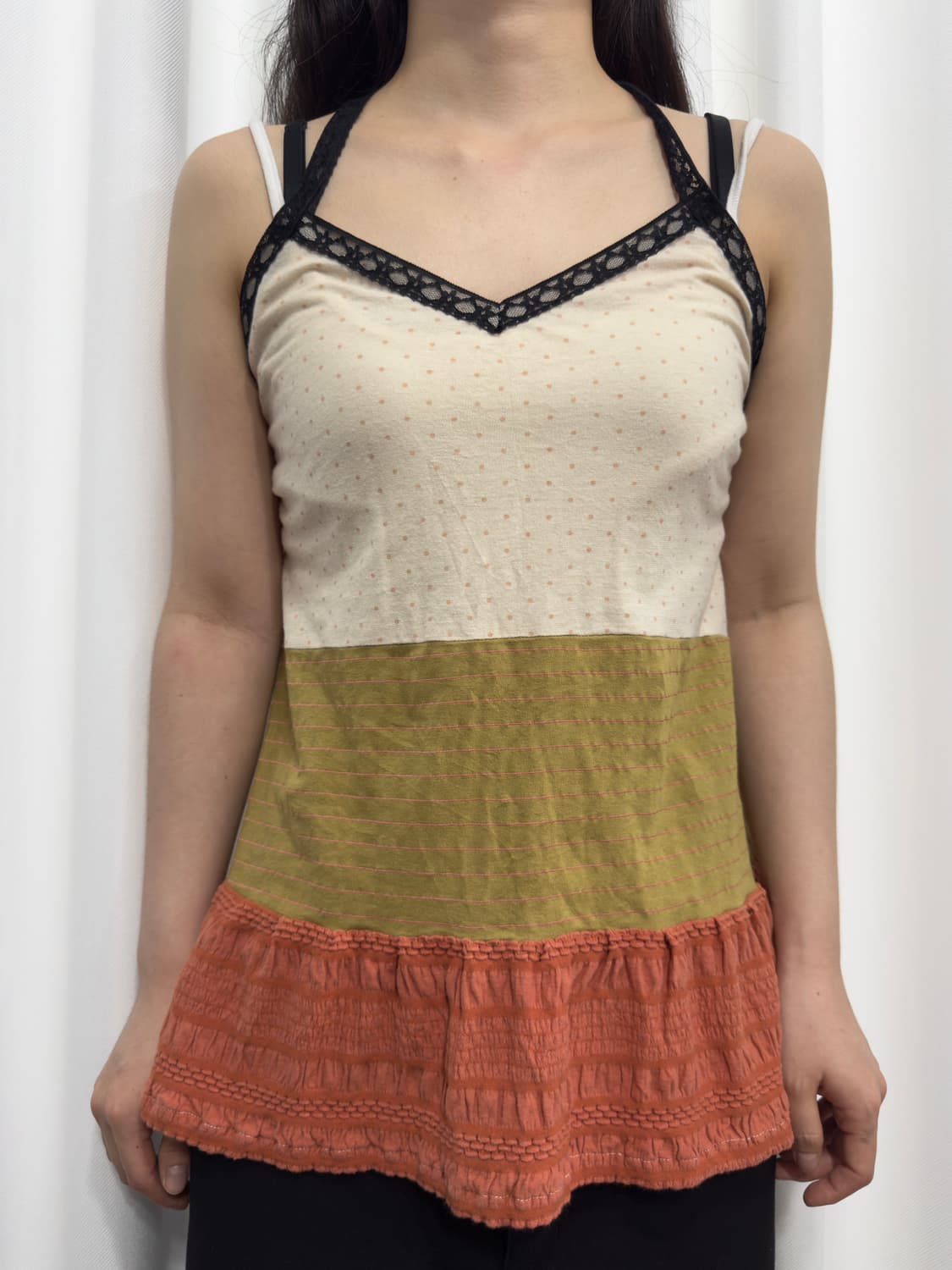 dot design sleeveless 상품이미지1