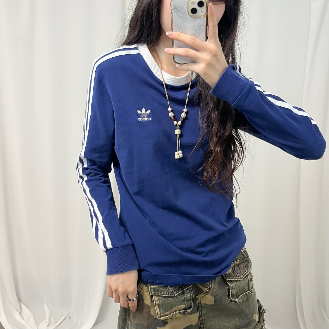 Adidas navy firebird long sleeve 상품이미지3