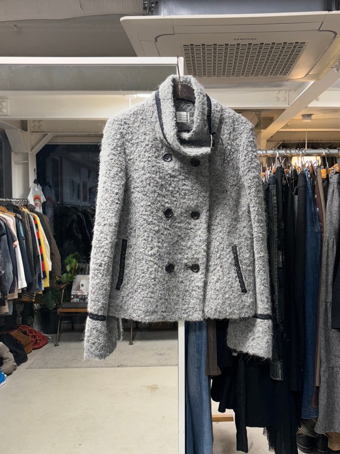 mic lifestyle 알파카 더블 브레스티드 자켓 상품이미지1